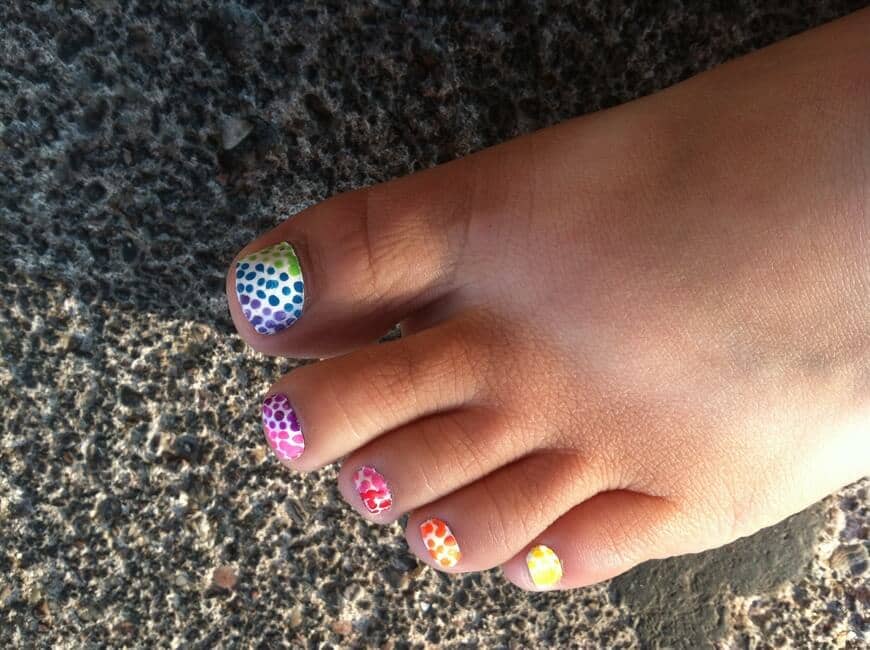 Twist on the Rainbow Polka Dots