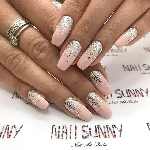 Glitter Nails with Ombre Style