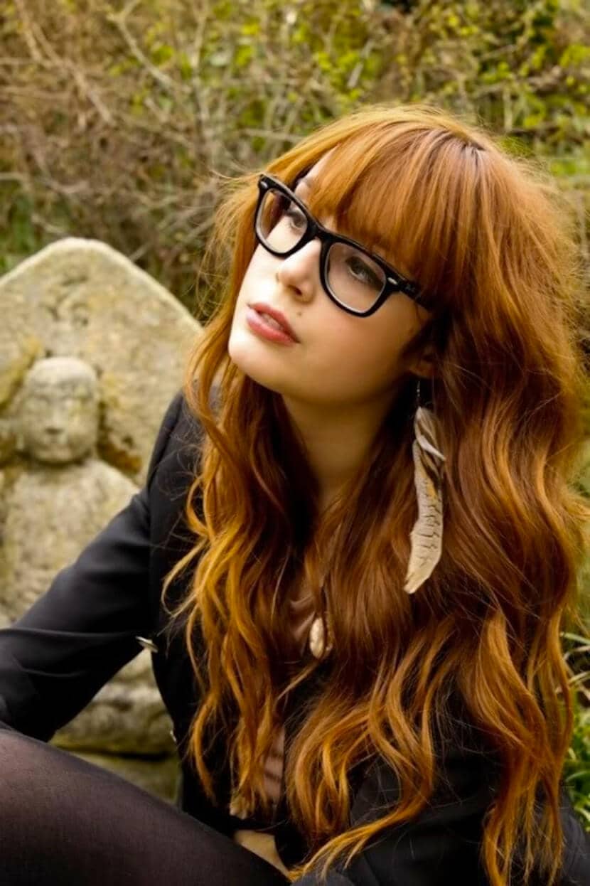 One of the Prettiest Long Hairstyles with Bangs