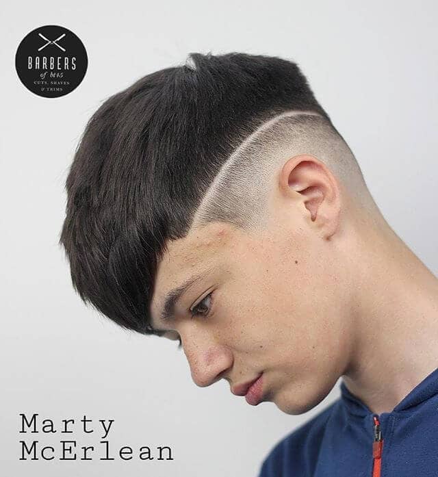 Boys Undercut with a Fringe