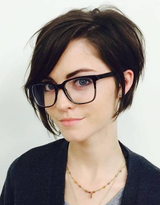 Cute Angled Bob with Side Bangs