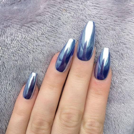 24 Eye Catching Chrome Nails To Revolutionize Your Nail Game 6135