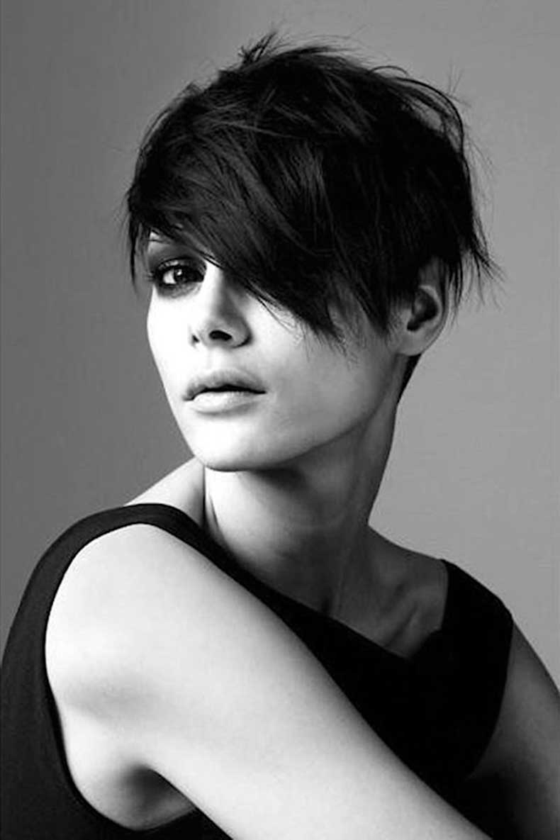 Angular Side Bangs for an Edgy Look