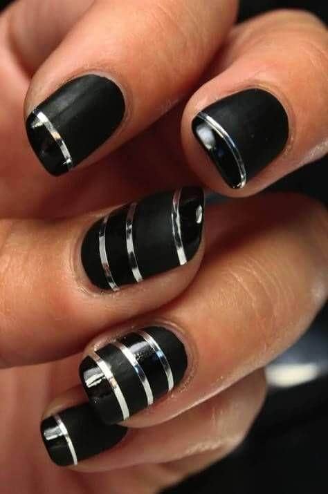 50 Dramatic Black Acrylic Nail Designs To Keep Your Style On Point