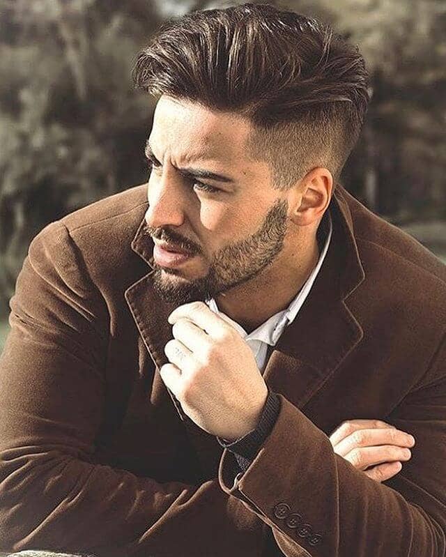 Side Part Undercut Styles with Facial Hair