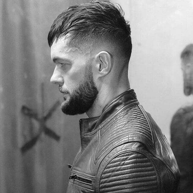 Medium Length Undercut Hair with a Beard