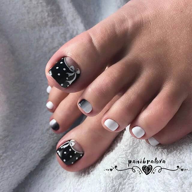 Festive Black and White Polka Dots