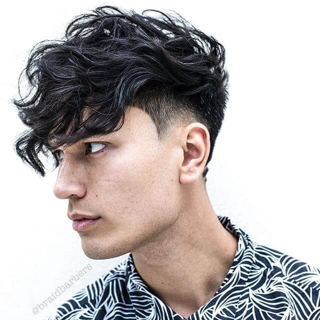 Curly Undercut for a Voluminous and Playful Look