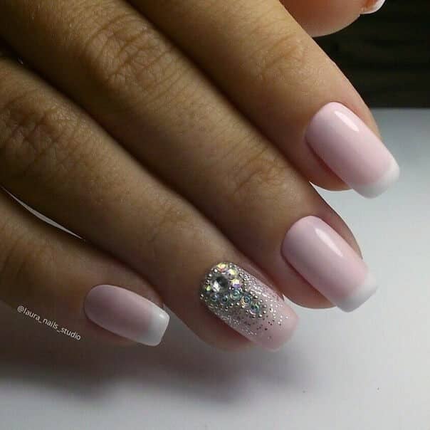 Pink French Manicure with Incredible Detail