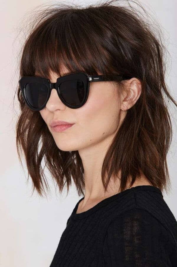 Soft Relaxed Hairstyles with Bangs and Awesome Highlights