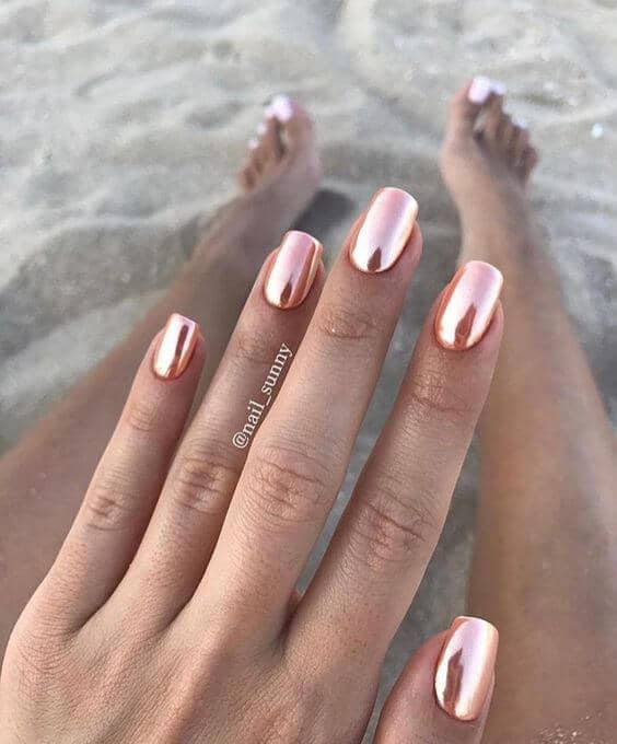 Gorgeous Rose Gold Nails for You