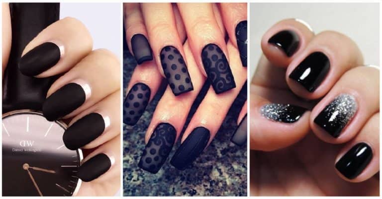 Featured image for “50 Dramatic Black Acrylic Nail Designs to Keep Your Style On Point”