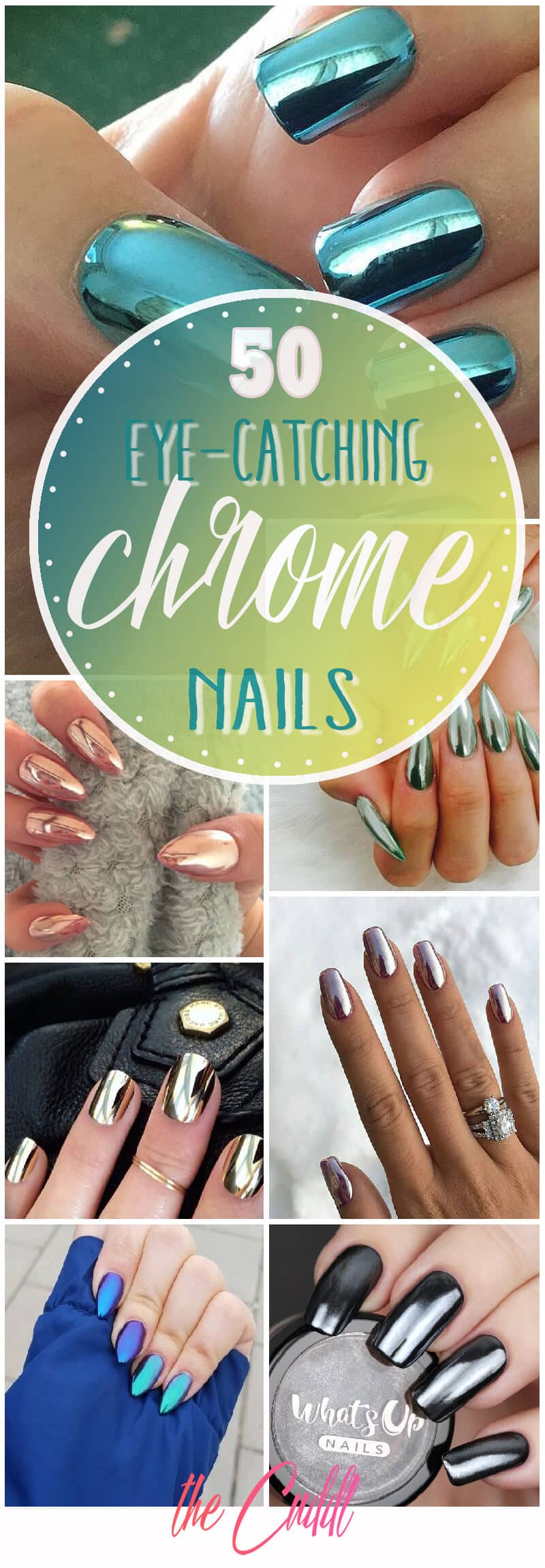 50 Eye-Catching Chrome Nails to Revolutionize Your Nails in 2022
