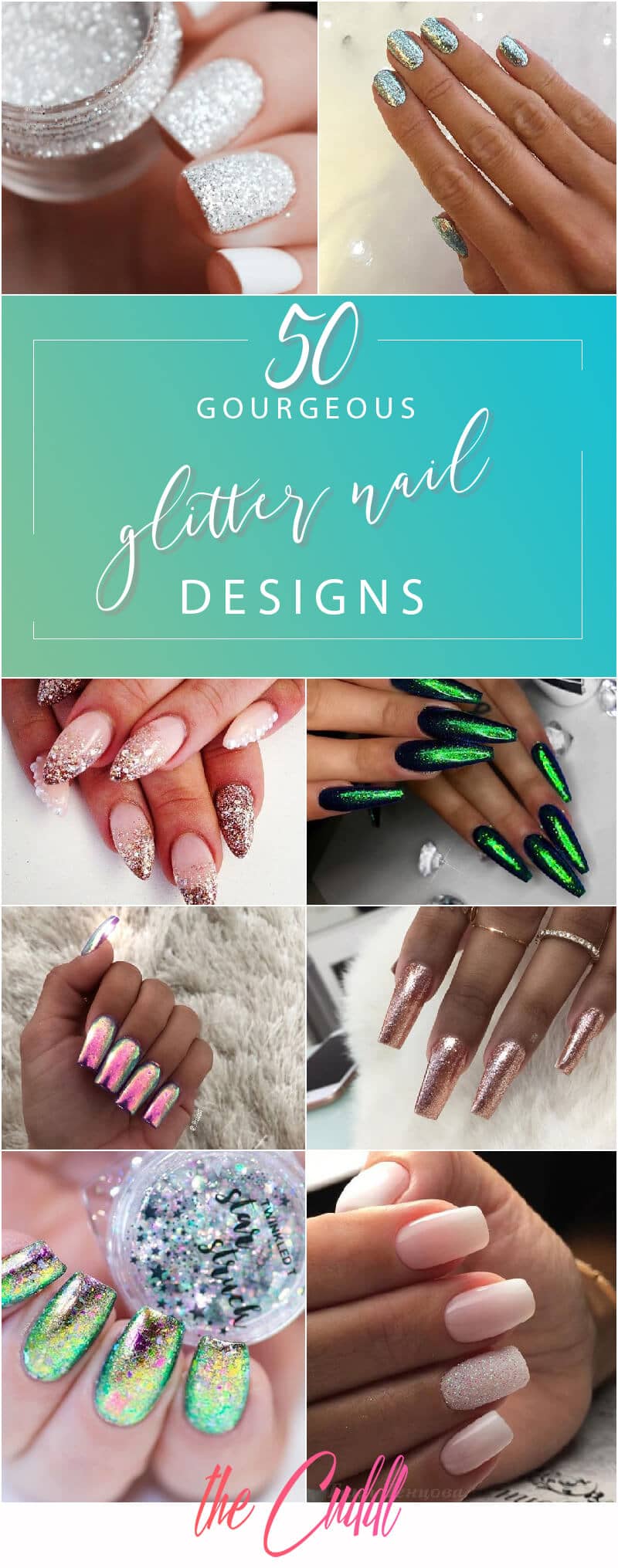 50 Fabulous Ways to Wear Glitter Nails Like a Boss