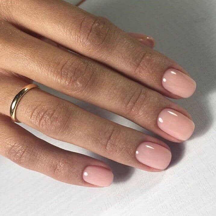 Pretty In Pink Classic Short Nail Design Pink Nail Ideas