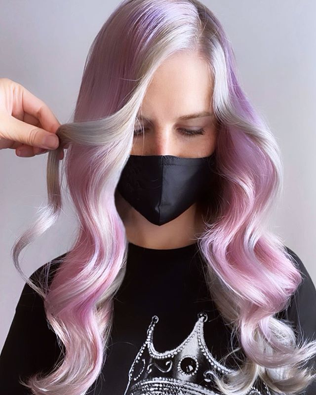  Lavender And White Ombre Hair