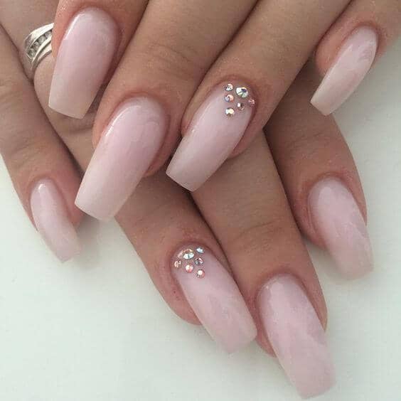 Diamonds Are A Girl's Best Friend Nail Design