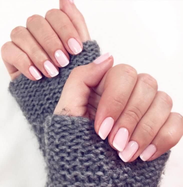 Subtle Nail Polish Idea with Pale Pink