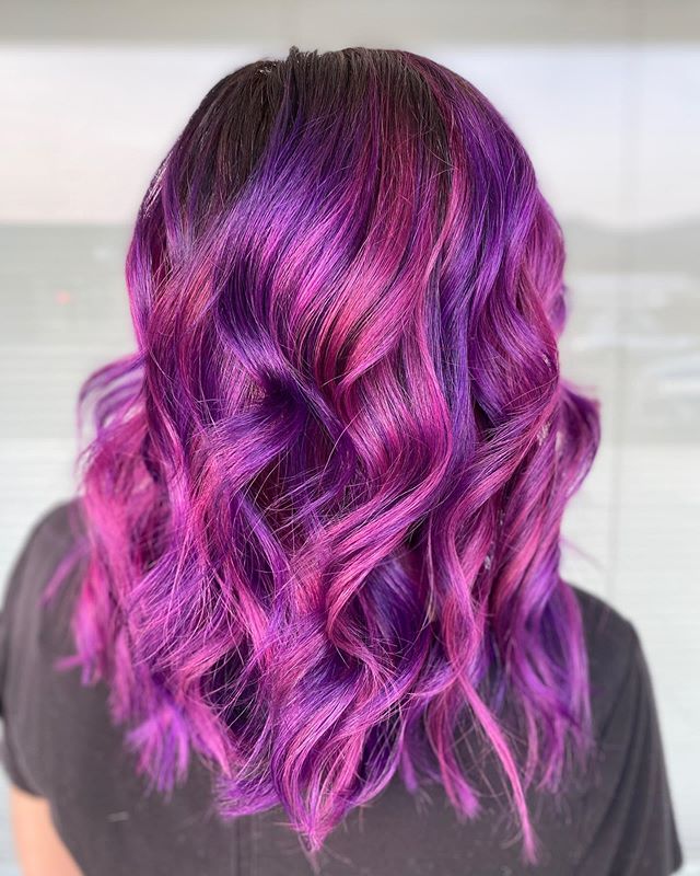 Pink And Purple Ombre Hair