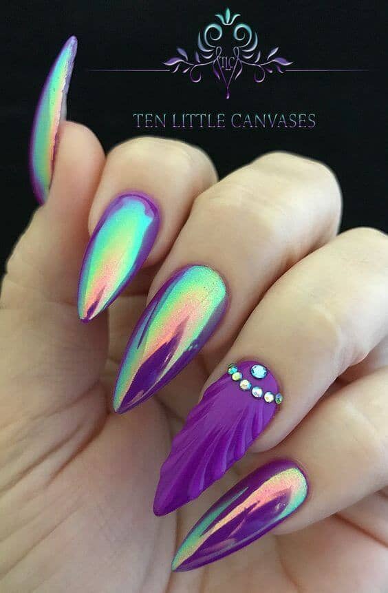 50 Best Mermaid Nail Arts To Express Your Personality