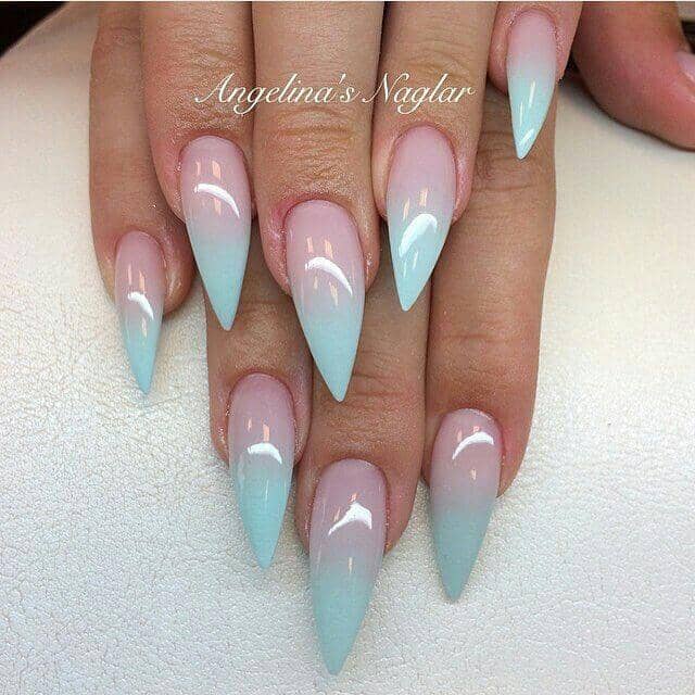 Sharp Cotton Candy Ombre Awesome Designer Nails