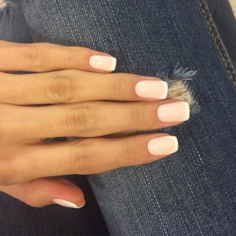 Subtle and Classic French Manicures