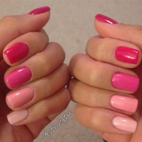 Pink Color Scheme - Fade From Dark Pink To Light Pink