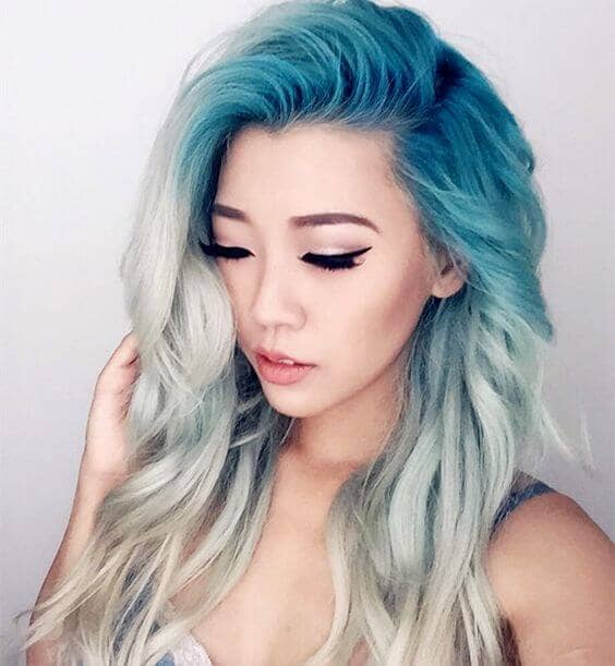 Blue and Platinum Mermaid Hair