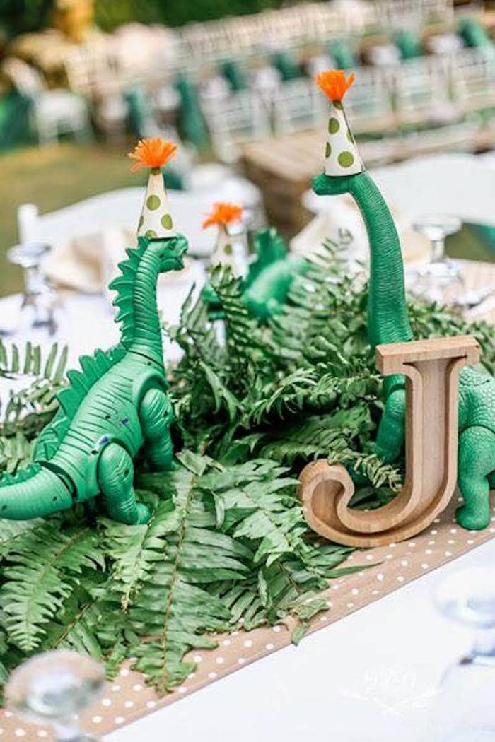 Green Stegosaurus Dinosaur Birthday Party Idea