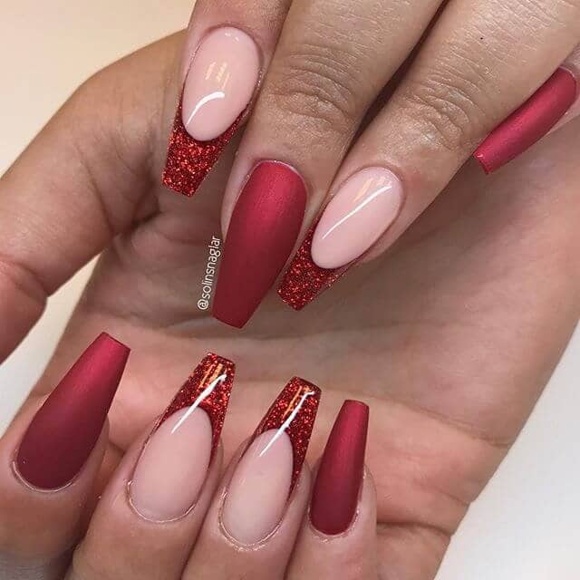 Santa Claus is Coming - Red Matte And Glitter