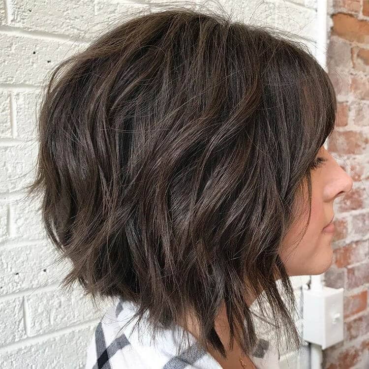 Layered Bob with Blunt Bangs 50 Ways to Wear Short Hair with Bangs for a Fresh New Look