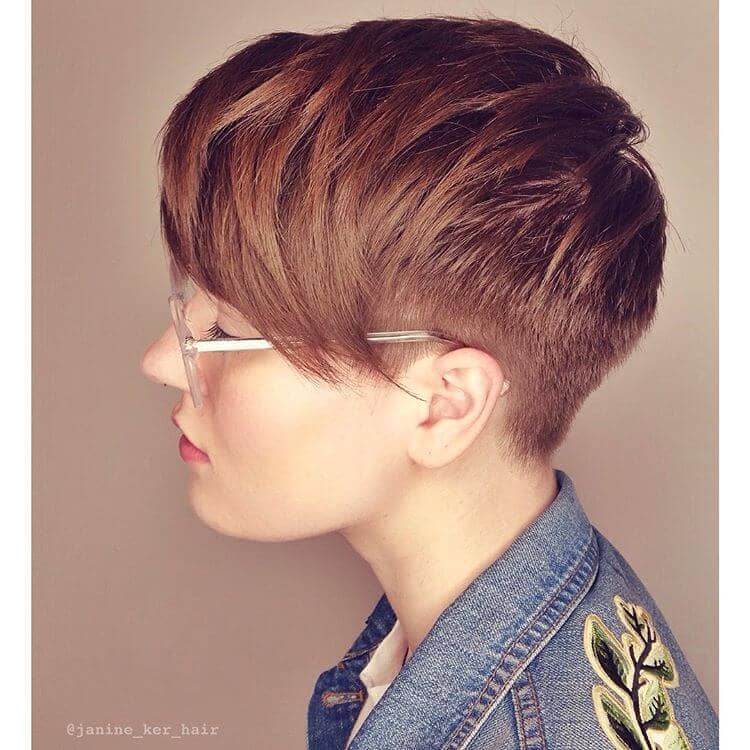 Undercut Pixie With Choppy Side Bangs