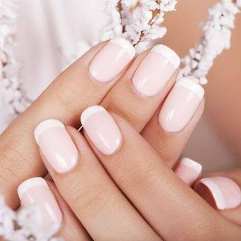 Nails in the Palest Pink