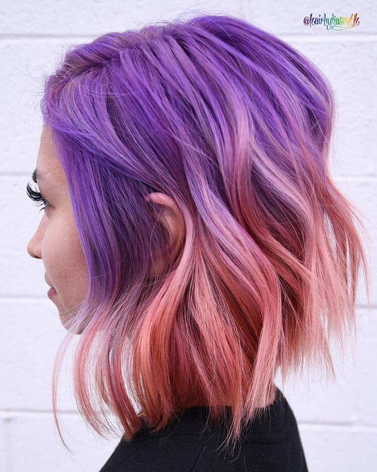 Fabulous Fuchsia Pink Ombre Waves