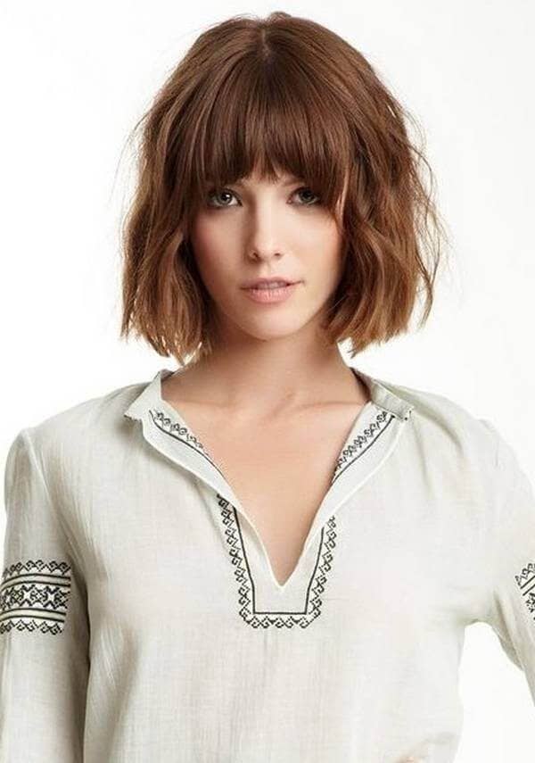 Short Bob With Full Bangs