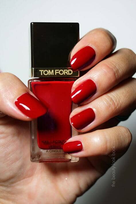 High Fashion Glossy Red Nails