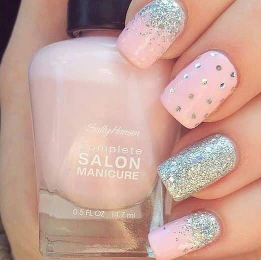 Dance All Night - Light Pink, Glitter, And Polka Dots