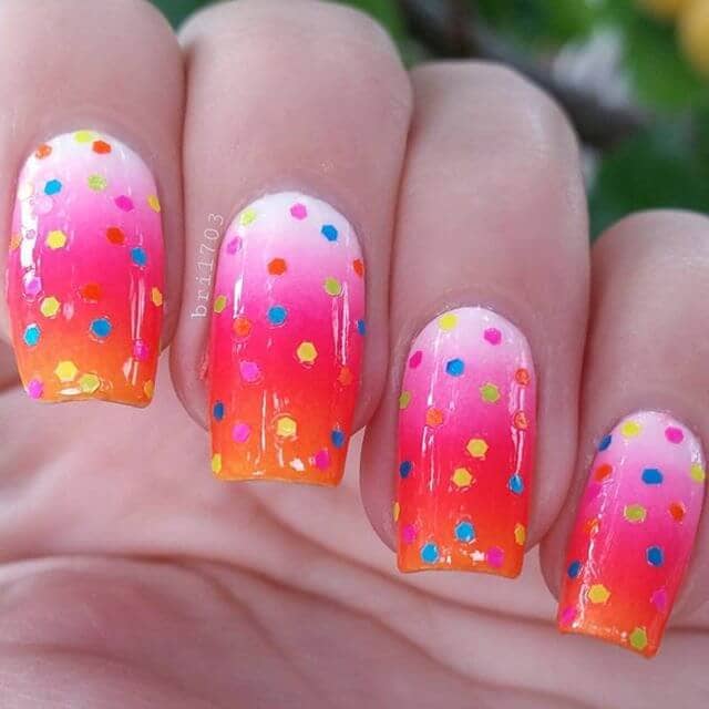  A Blend of Ombre and Polka Dots