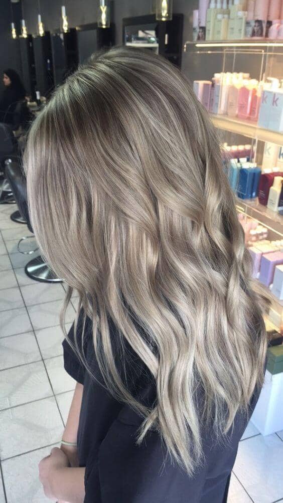 Long Subtle Ash Blonde Hair Color