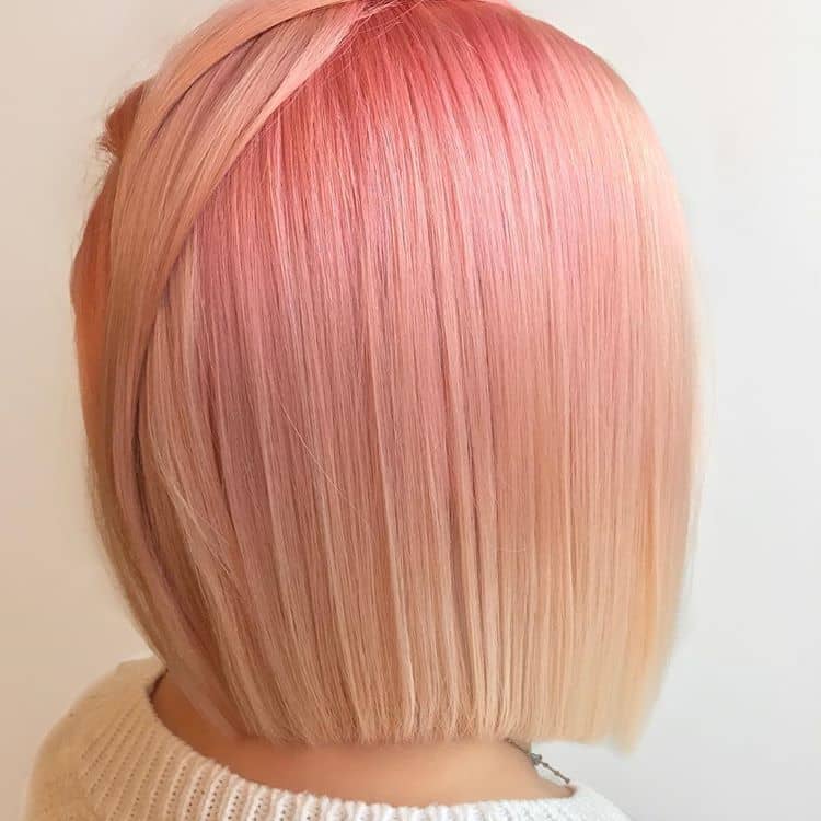 Pretty and Vibrant Short Pastel Pink Hair