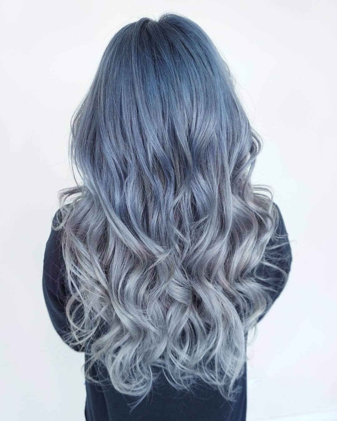 Denim Colored Hair Shade Long