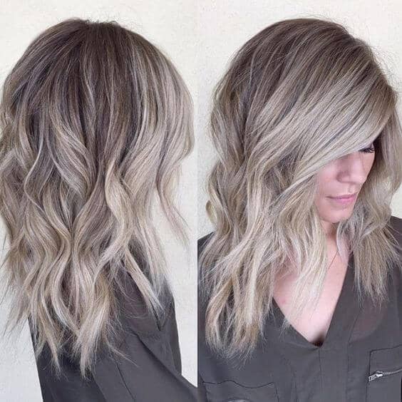 Pretty Cool Ombre Ash Blonde Hair Color Waves