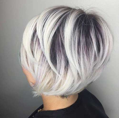 Short and Sweet with Ash Blonde Hair Color