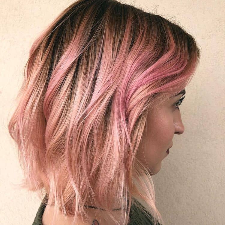 Dusky Pink Pink Ombre Hair Short What S New