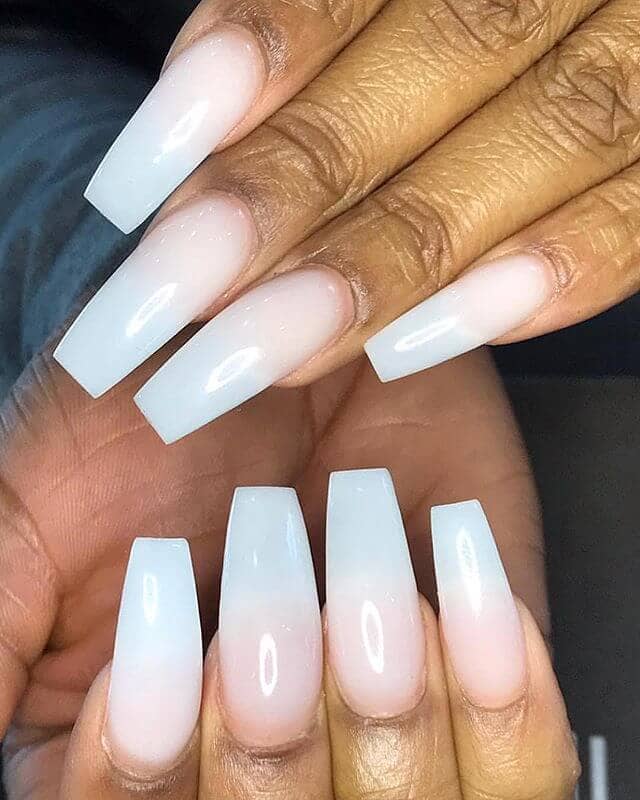  Natural Ultra Long Coffin Nail Design