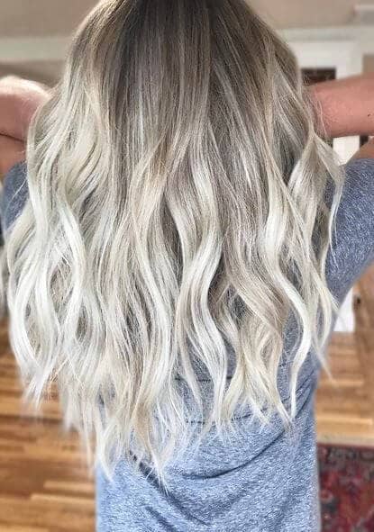 Long Soft Ash Blonde Hair