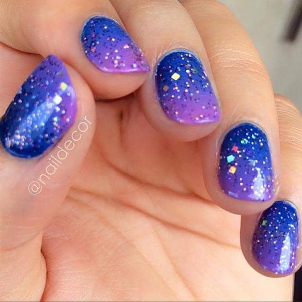 Starry Sky Gradient with Lovely Glitter