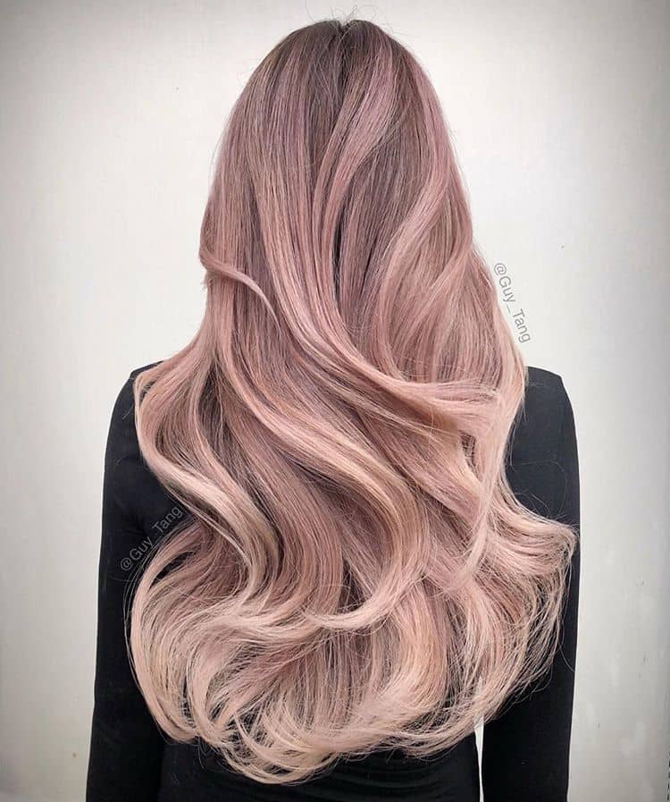 Best Rose Pink Ombre Ever for Darker Hair