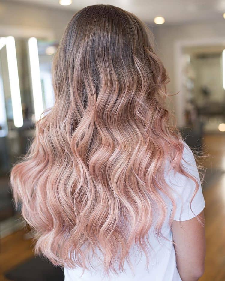 Pretty Blonde and Simple Rosy Ombre
