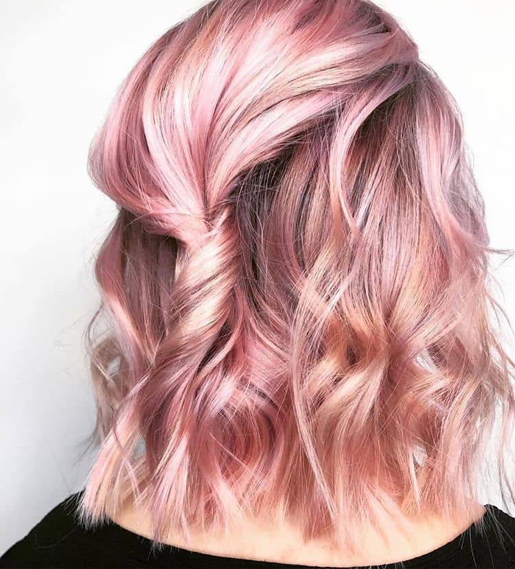 Perfect Easy Everyday Pink Hairstyle